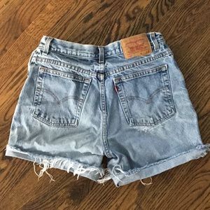 Vintage Levi’s cut offs see pics for size tag and distressing fits like a 10